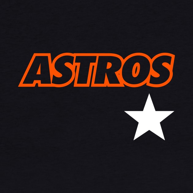 Astros with Star by Throwzack